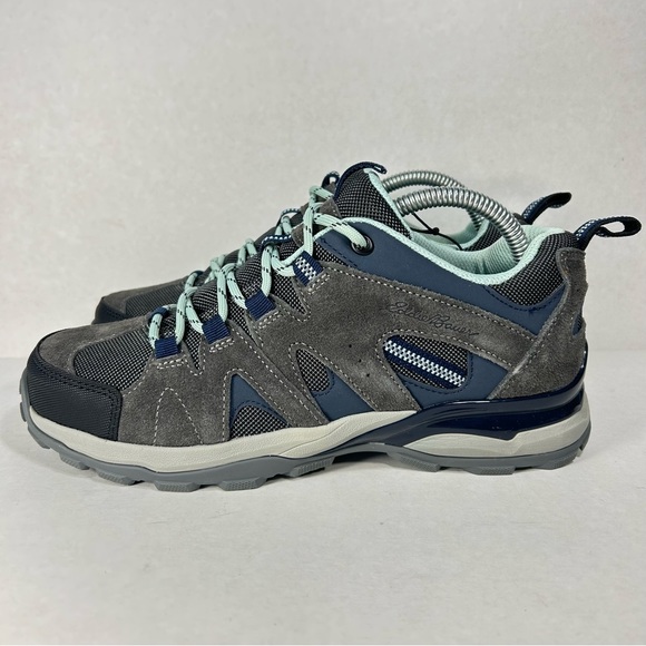 New Eddie Bauer Trail Hiking Outdoor Memory Foam Shoes Aqua/ Grey; Women’s Sz 8 - Picture 4 of 16